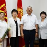Representatives of the Kyrgyz National University were presented with letters of gratitude from the Ministry of Energy