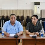 Первый проректор Алайбек Шамшиев встретился со студентами и профессорами Национального университета Кёнбук