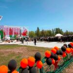 Представители КНУ приняли участие в открытии восстановленного мемориала участникам ВОВ в селе Оттук Тонского района