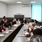 Ректор бириктирилген аймактык окуу жайлардын жетекчилери жана КУУнун бөлүм башчылары менен жыйын өткөрдү