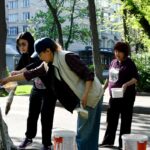 Улуттук университеттин студенттери менен кызматкерлери ишембиликке чыгышты