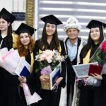Кыргыз-Европа факультетинин бүтүрүүчүлөрүнө КУУнун жана Франциянын Пуатье Университетинин кош дипломдору тапшырылды
