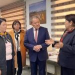 Проректор Назаркул Ишекеев КУУнун Талас аймактык көп тармактуу институтуна иш сапары менен барып келди