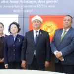 Ректор  Догдурбек Чонтоев Түрк маданияты жана мурасы фондунун президенти Актоты Раимкулова менен жолугушту