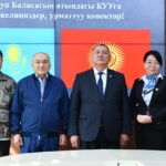 Догдурбек Чонтоев Алматы менеджмент университетинин (AlmaU) президенти Асылбек Кожахметов менен жолугушту